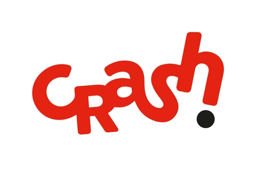 Diseño de logotipo para Crash! Comics por Hurra! Estudio