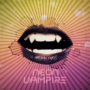 Diseño de portada de disco para Neon Vampire por Hurra! Estudio