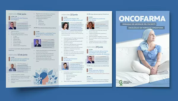 Diseño de folleto para Oncofarma por Hurra! Estudio