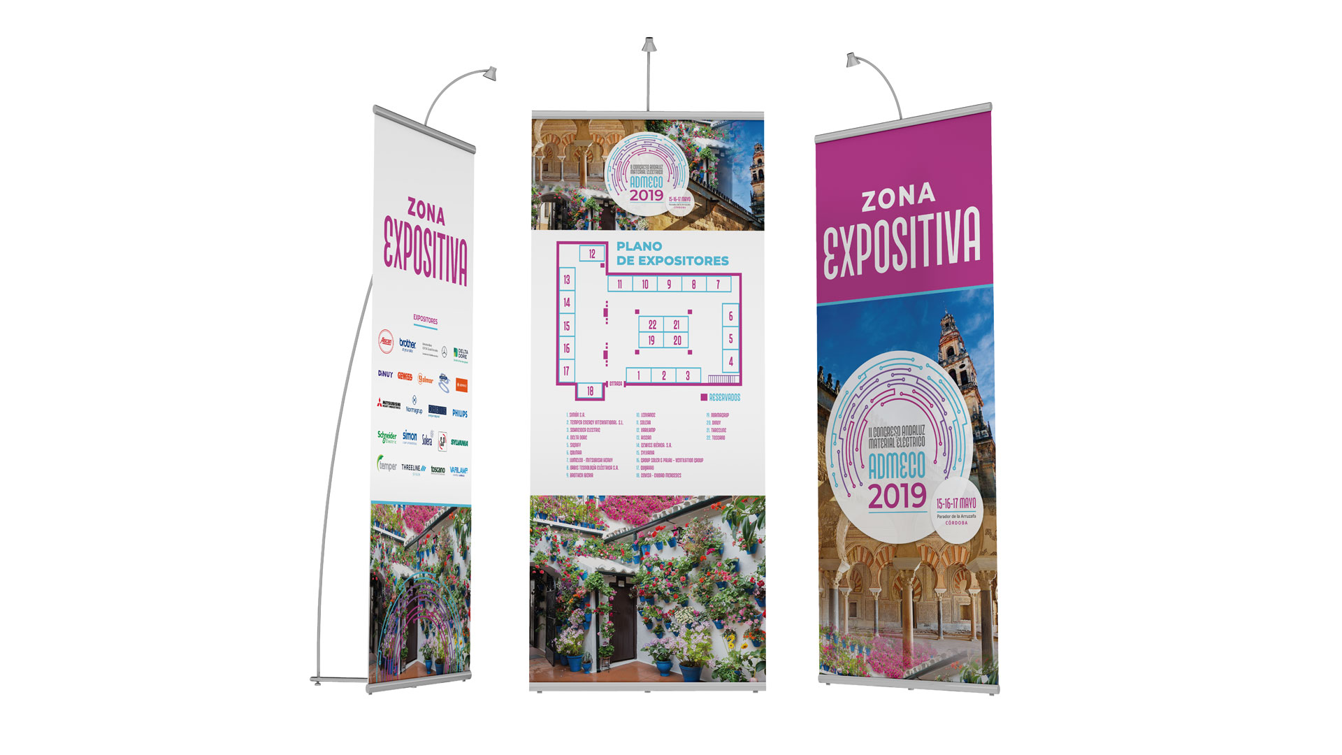 imagen grafica congreso cordoba ADMeco roll ups