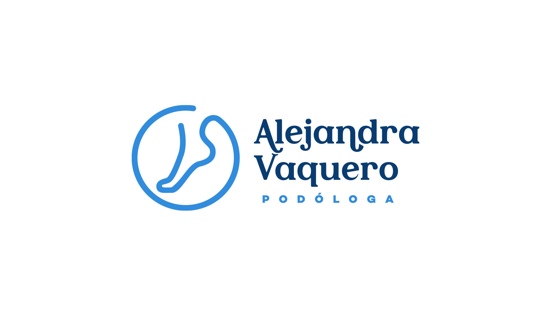 logotipo Alejandra Vaquero podóloga