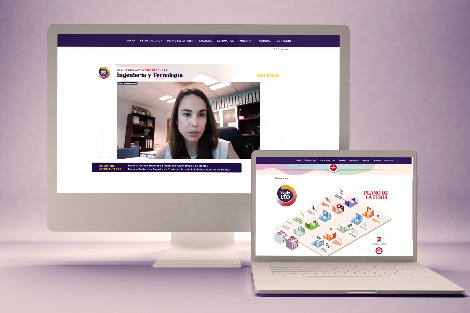 interfaz web orientauco.es