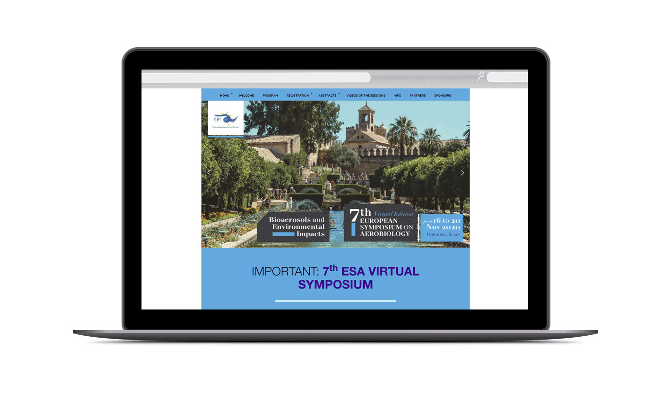 Web del simposio europeo de aerobiología