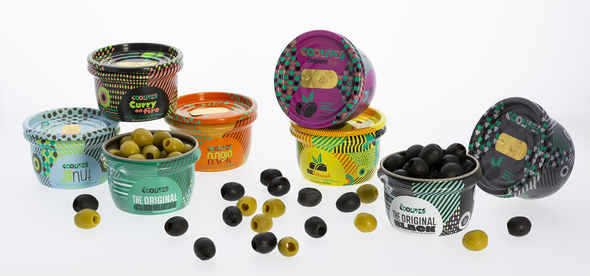 diseño de packaging para aceitunas The Coolives